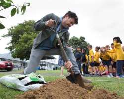 The actor is also a humanitarian and is a celebrity ambassador at a children's charity called 
